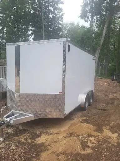 Nitro 7x14 Enclosed Cargo Trailer – 7K GVW – V-Nose – Rear Ramp Door - Image 2